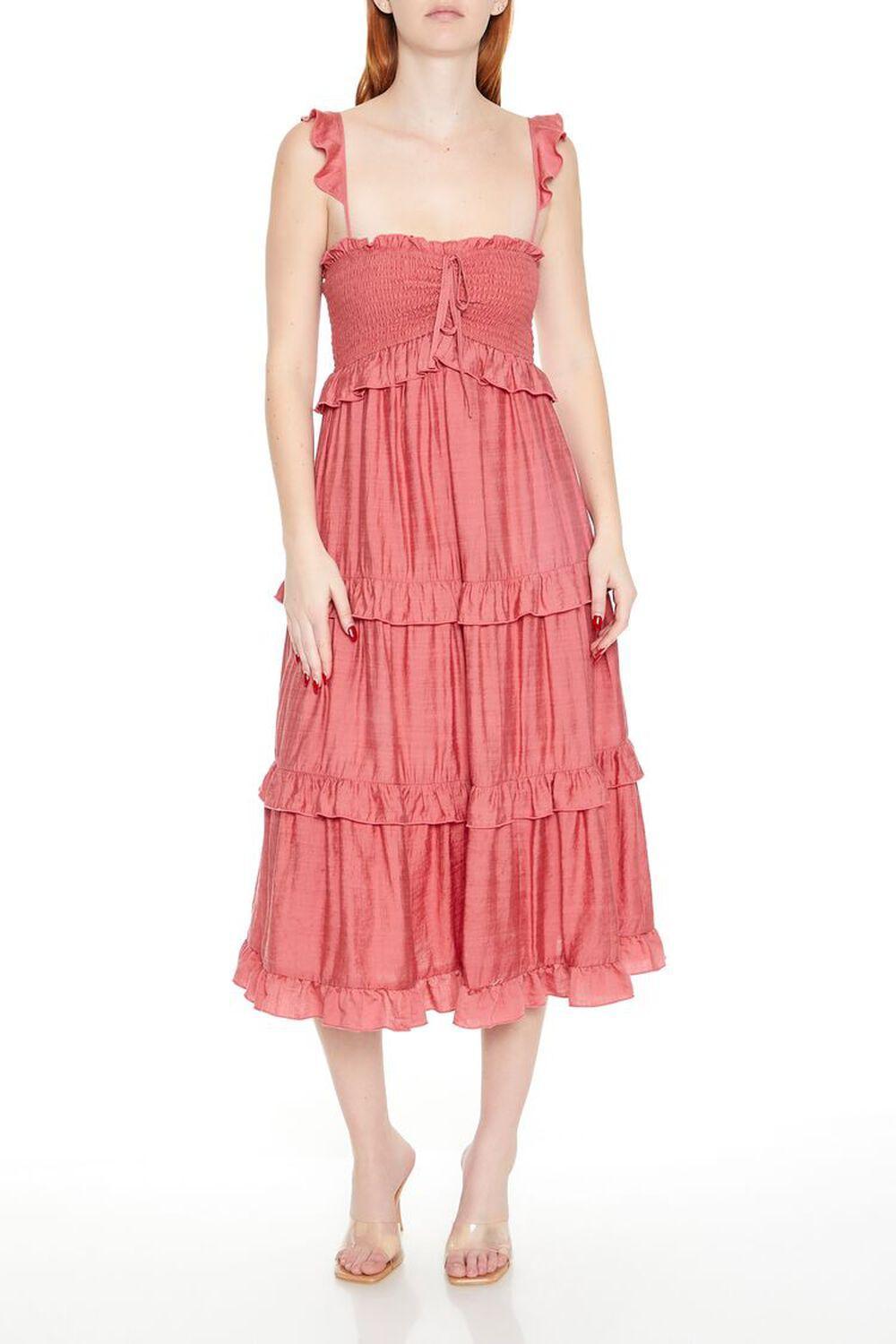 Tiered Ruffle Midi Dress | Forever 21 Product Image