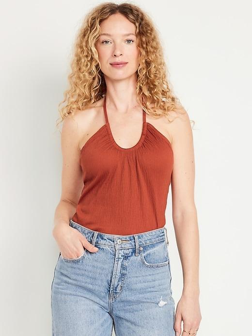 Fitted Halter Top Product Image