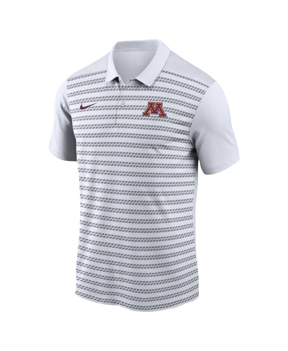 NIKE Men's White Minnesota Golden Gophers 2024 Early Season Coaches Sideline Polo In White,maroon Product Image