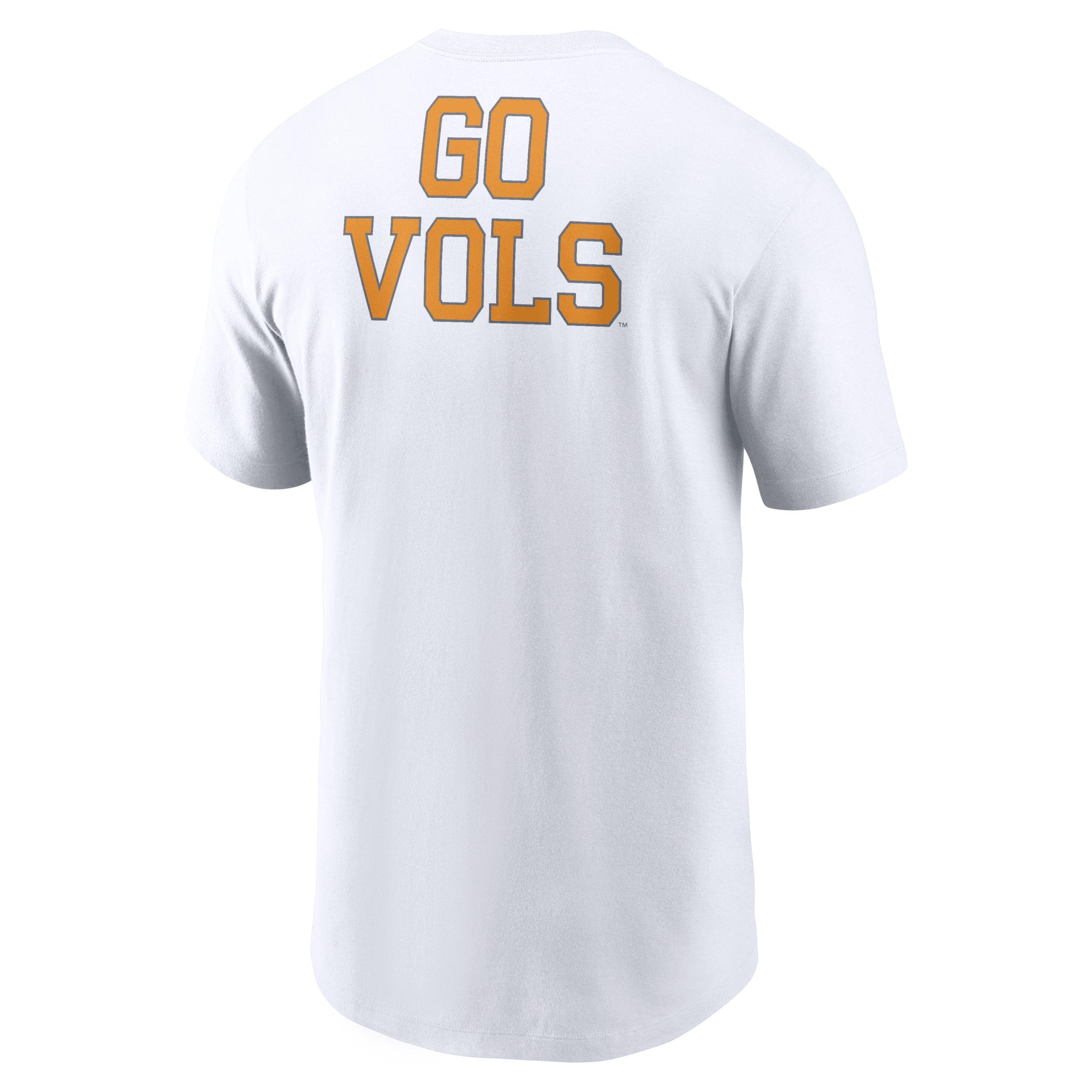 Nike Mens White Tennessee Volunteers Blitz 2-Hit T-Shirt Product Image