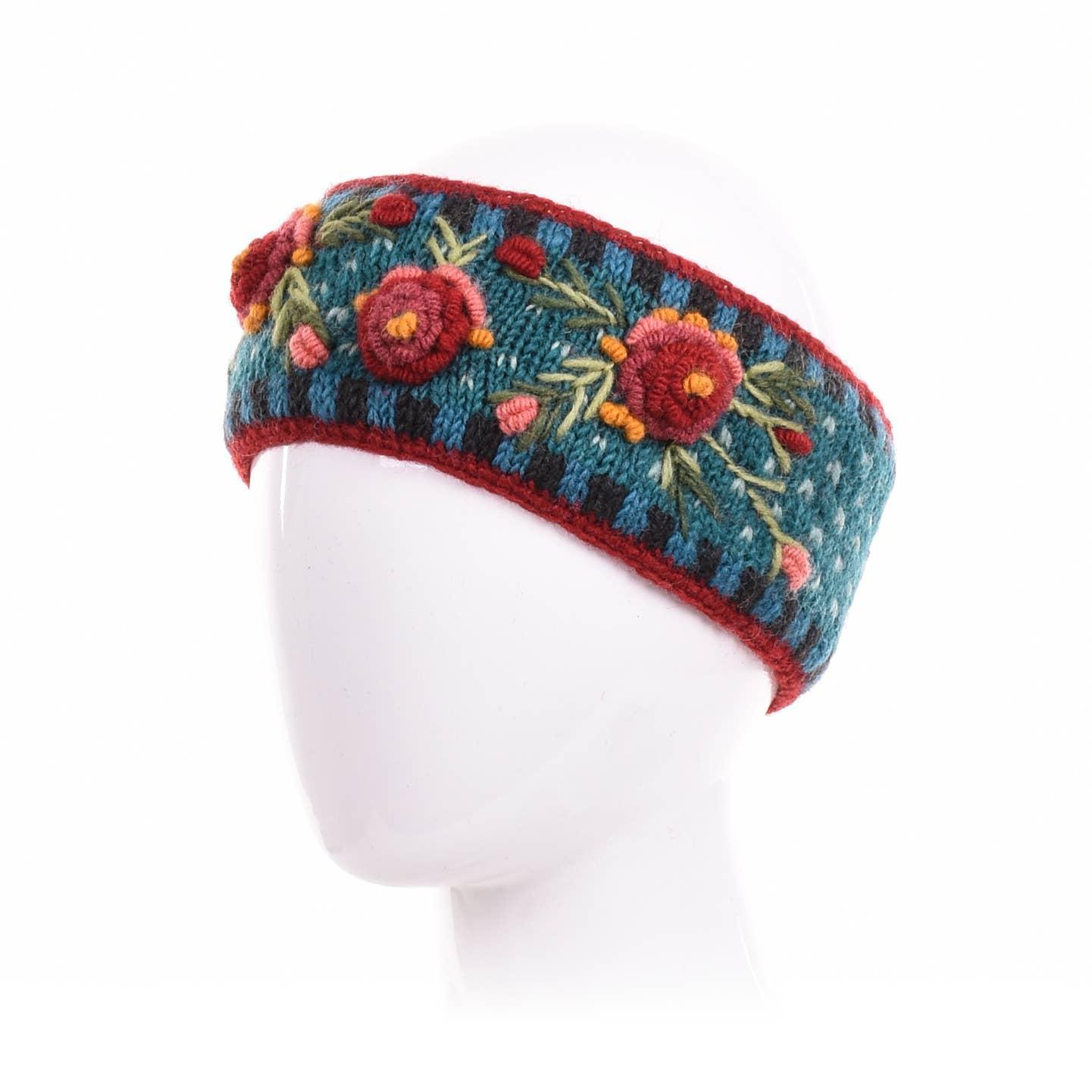 Aubrey  - women's wool knit headband: Petal Product Image