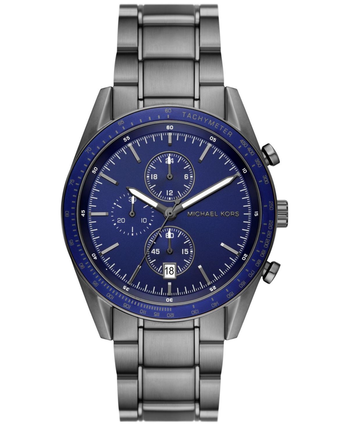 Michael Kors MK9111 - Accelerator Chronograph Stainless Steel Watch (Gunmetal) Watches Product Image