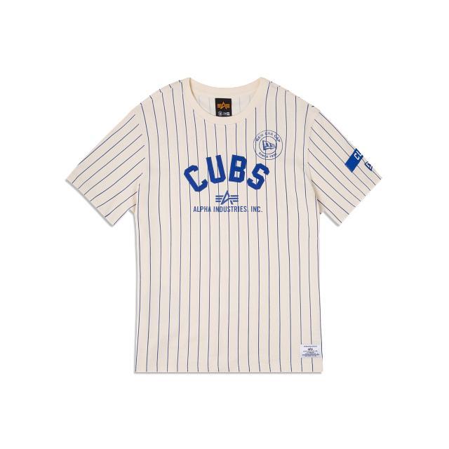 Alpha Industries X Chicago Cubs Striped T-Shirt Male Product Image