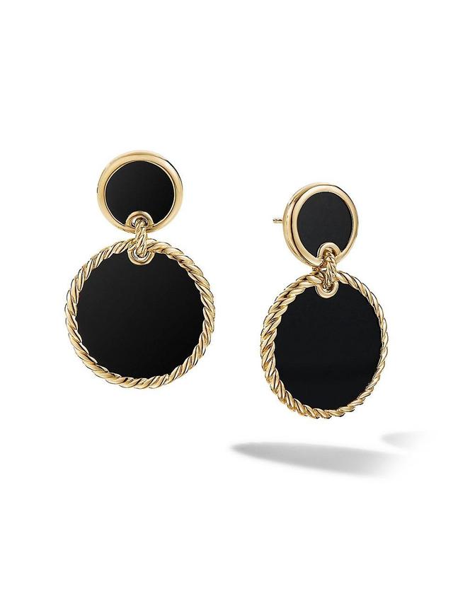 Womens Elements Double Drop Earrings in 18K Yellow Gold Product Image