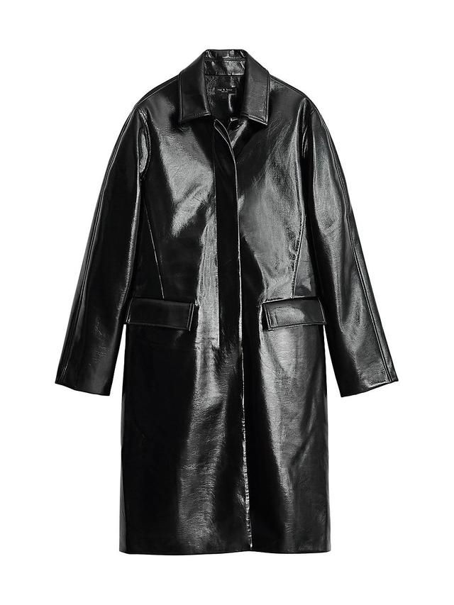 Womens Morin Faux Leather Coat Product Image