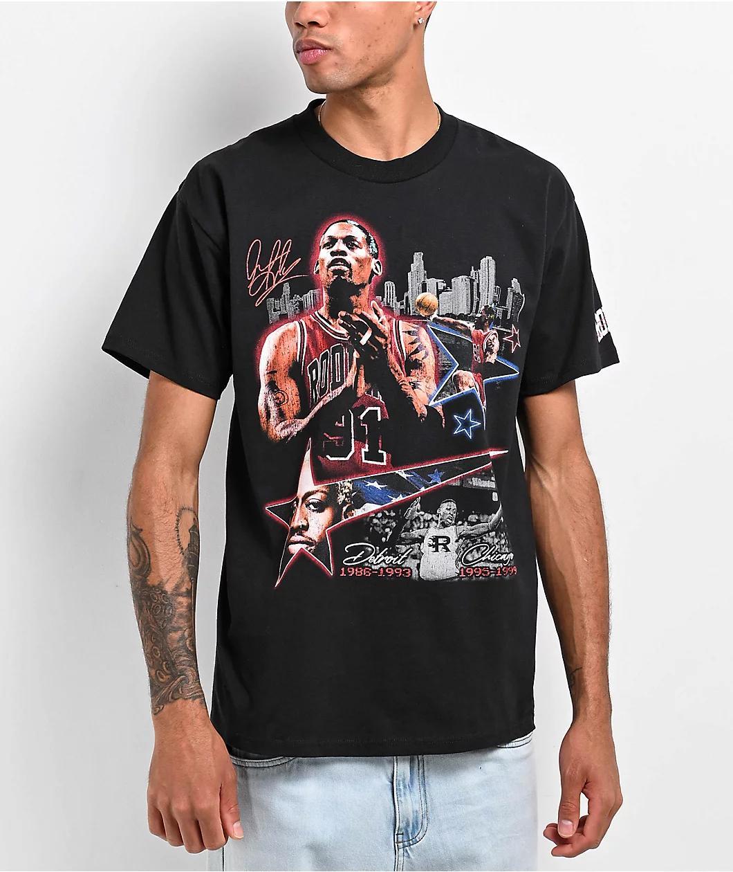 Rodman Apparel Star Skyline Black T-Shirt Product Image