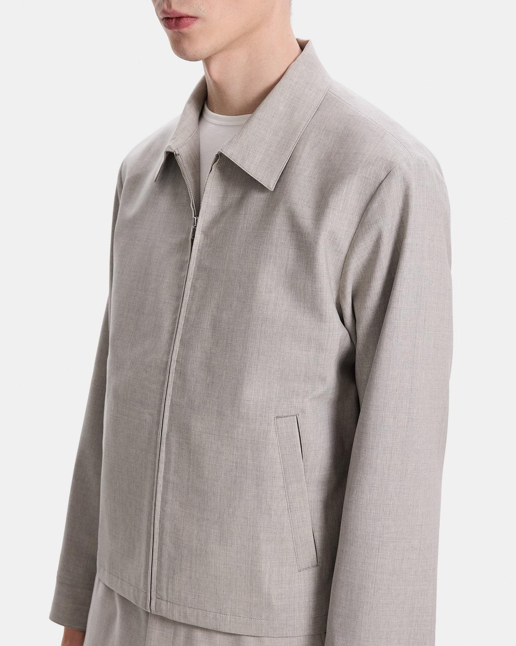 Zip Jacket in Stretch Wool Product Image