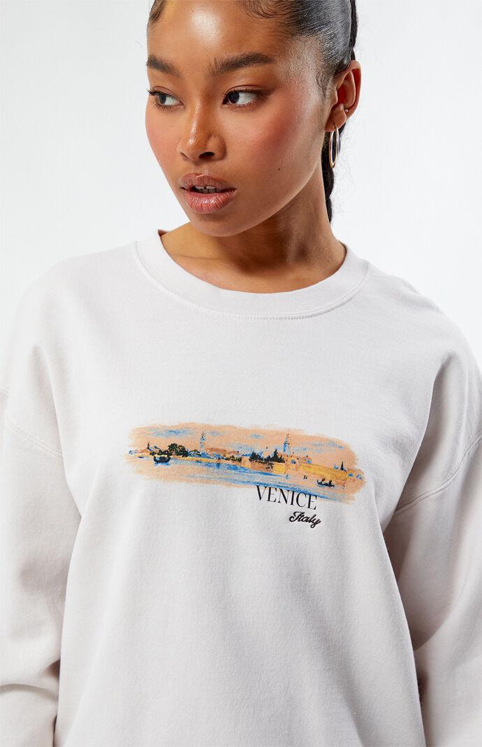 Women's Venice Italy Crew Neck Sweatshirt Product Image