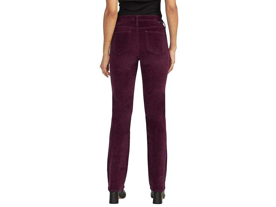 Jag Jeans Ruby Mid-Rise Straight Leg Pants (Sangria) Women's Clothing Product Image