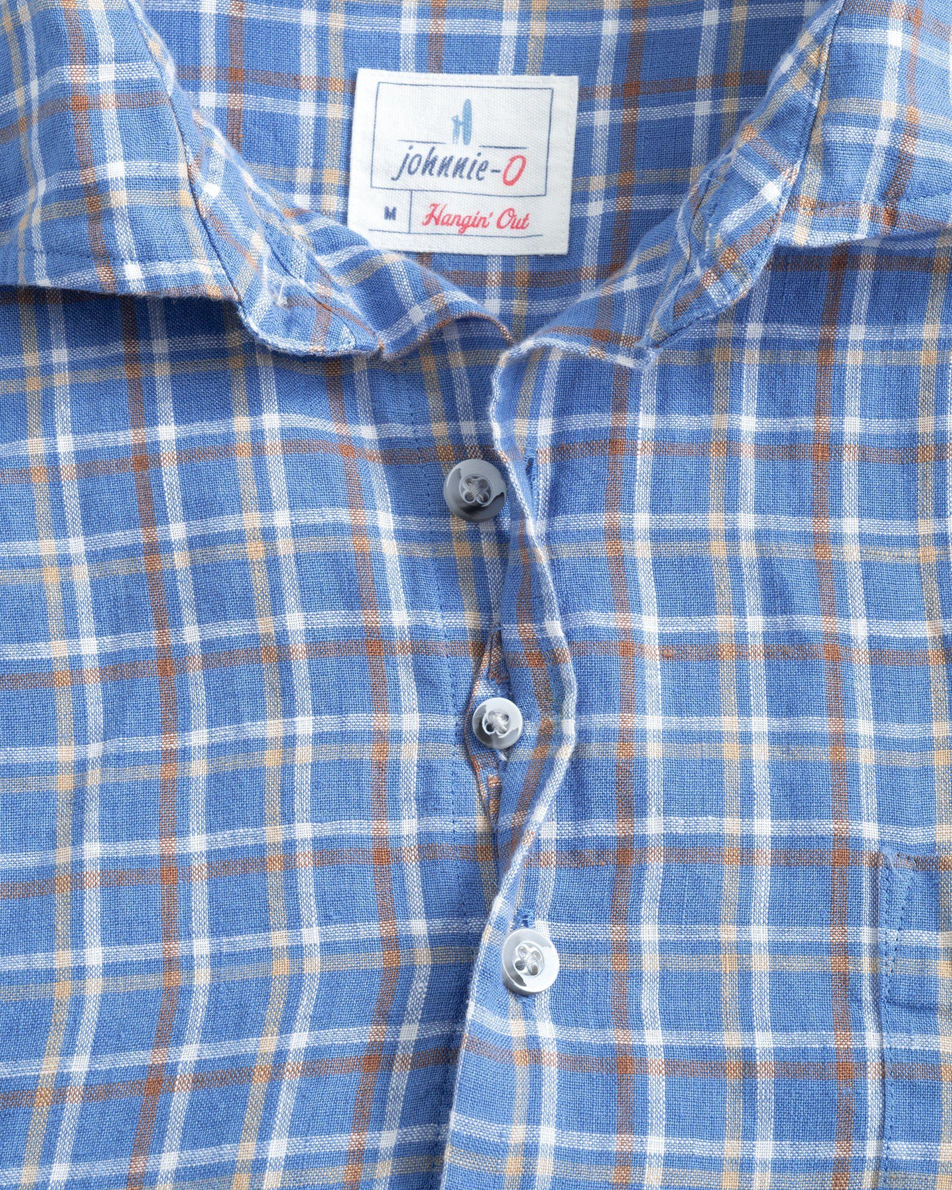 johnnie-O Omar Linen Button Up Shirt Product Image