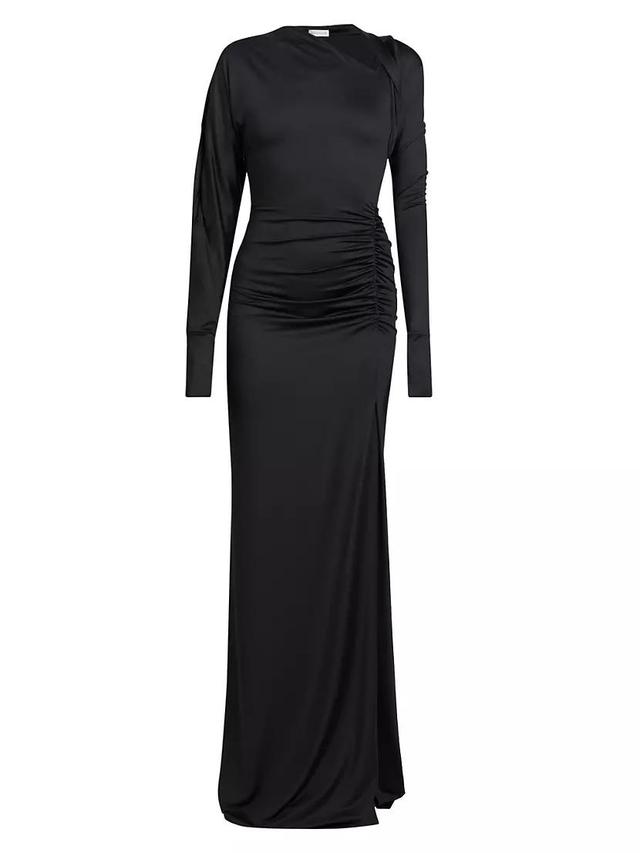 Jersey Ruched Maxi Dress Product Image