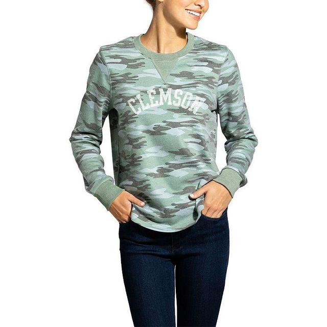 Womens Camo West Virginia Mountaineers Comfy Pullover Sweatshirt Product Image