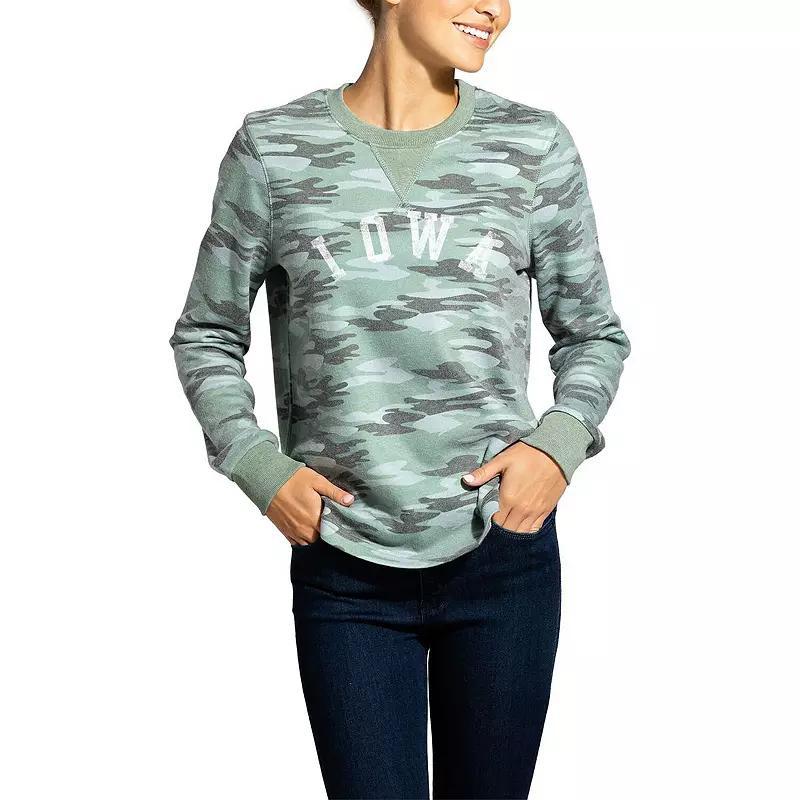 Womens Camo Clemson Tigers Comfy Pullover Sweatshirt Product Image