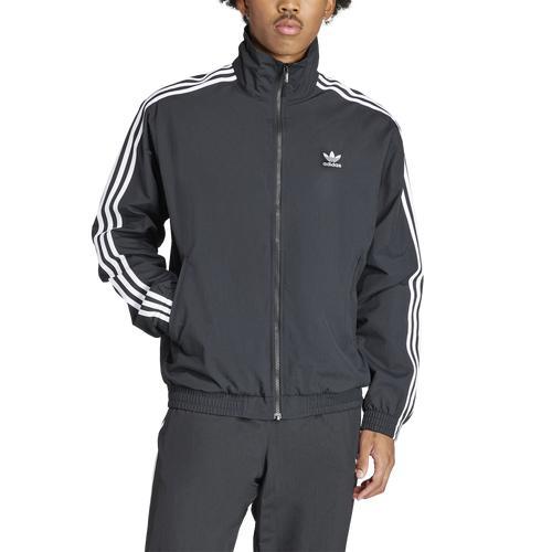 adidas Adicolor Woven Firebird Track Top Black XL Mens Product Image