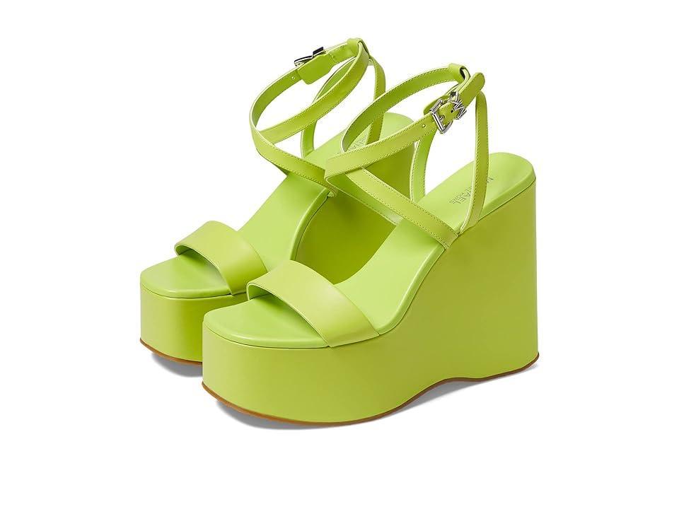 MICHAEL Michael Kors Paola Wedge (Bright Limeade) Women's Shoes Product Image