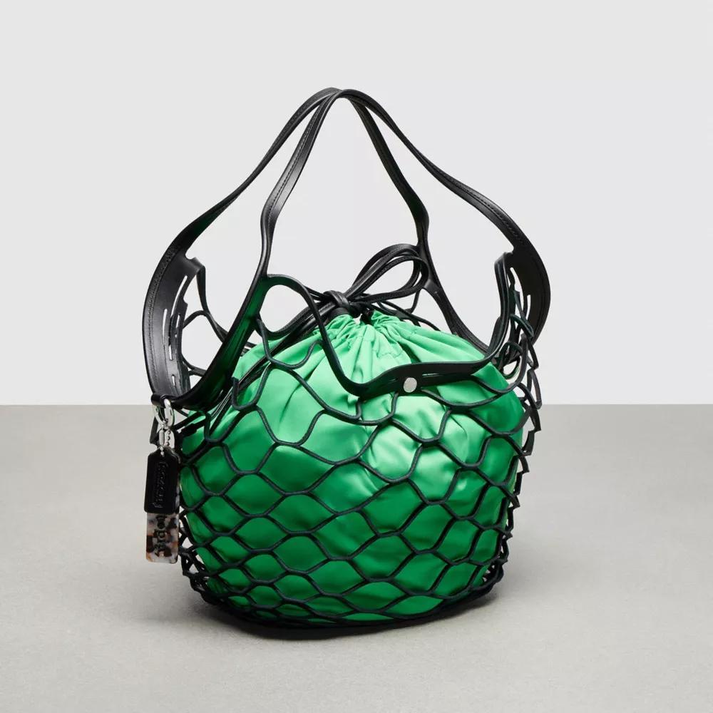 Basket Bag In Regenerative Leather Product Image