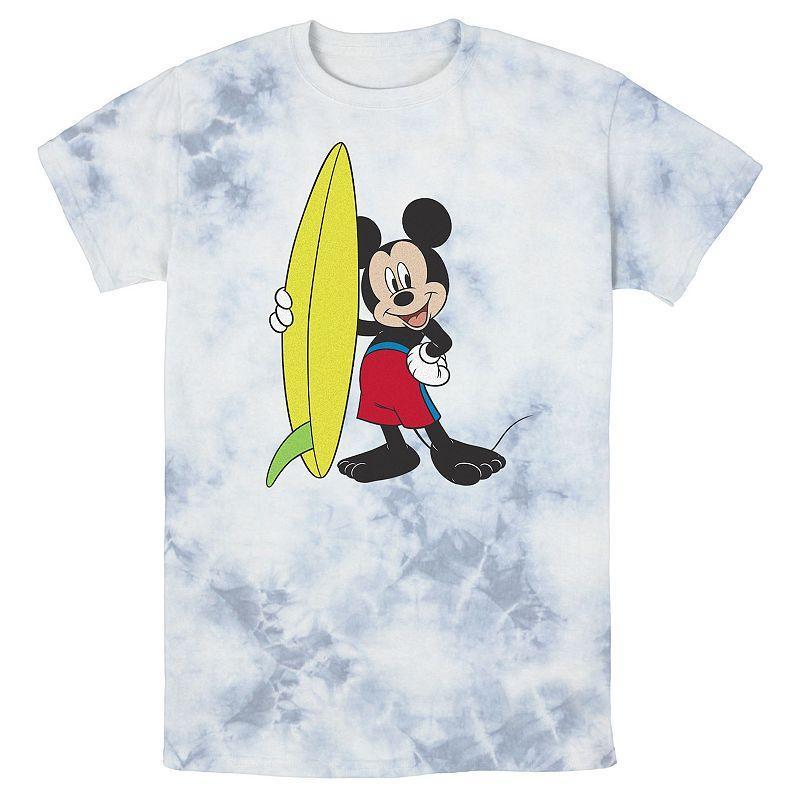 Mens Disney Mickey Mouse Surfer Outfit Wash Tee Multicolor Product Image