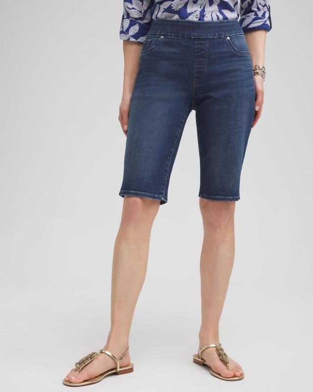 Women's 11" Pull-on Denim Shorts Product Image