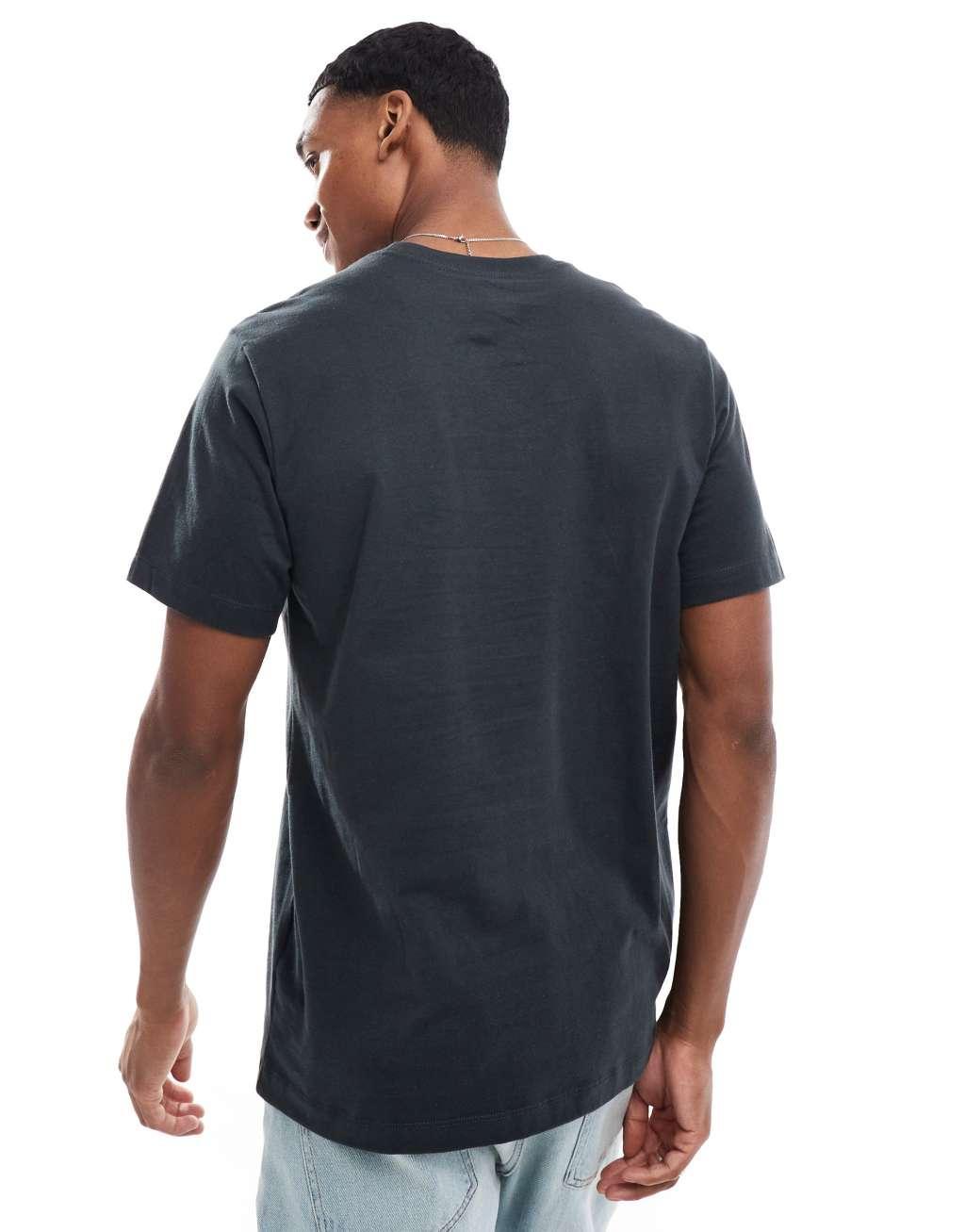 Nike t-shirt with back print in black Product Image