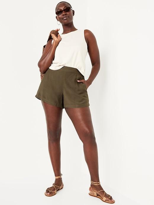 High-Waisted Playa Shorts -- 4-inch inseam Product Image