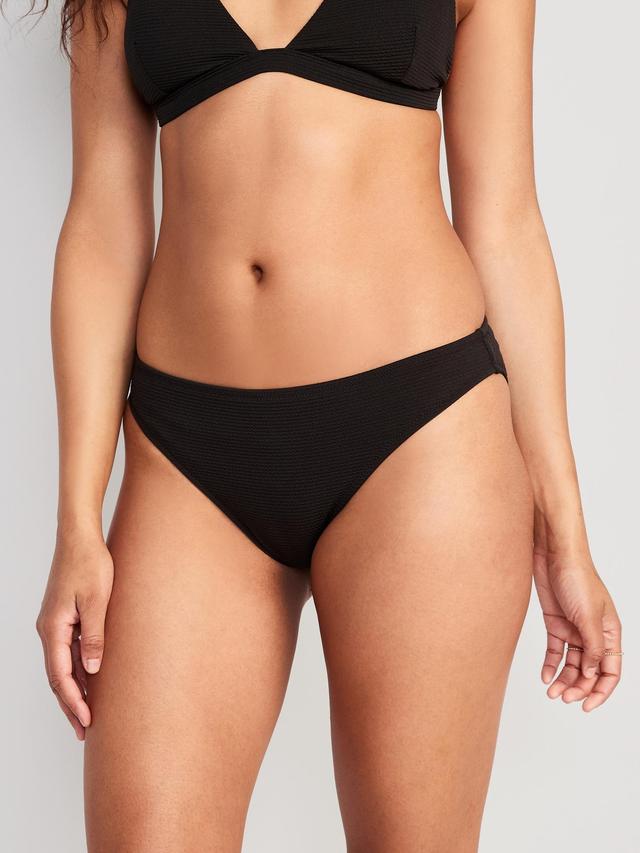 Low-Rise Classic Pucker Bikini Swim Bottoms Product Image