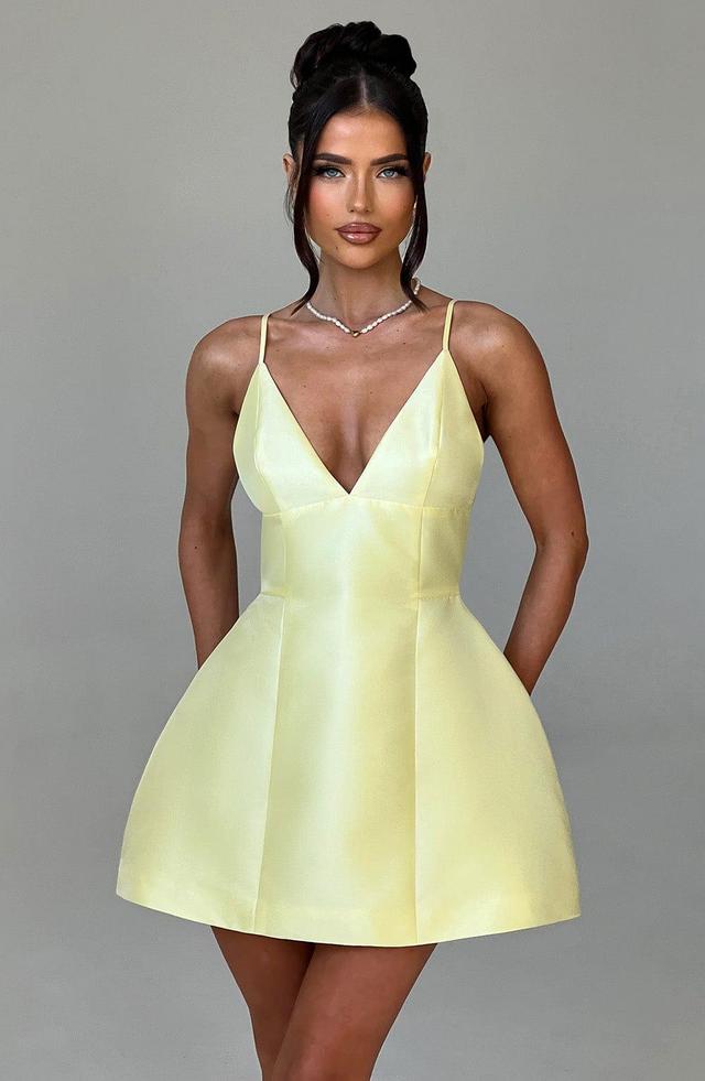 Nicole Mini Dress - Lemon Product Image