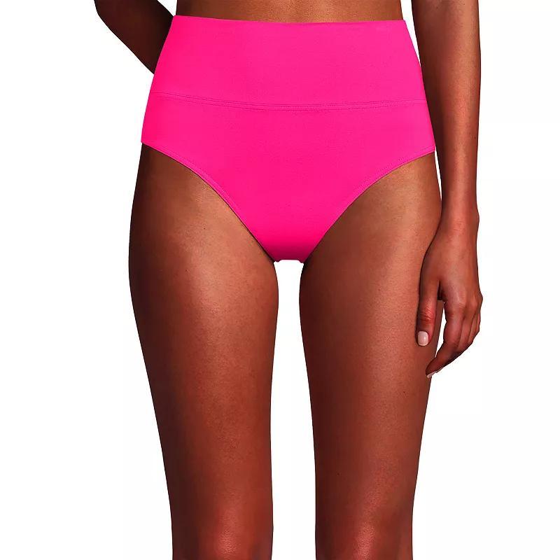 Womens Lands End Chlorine Resistant Fold Over High Waisted Bikini Bottoms Product Image