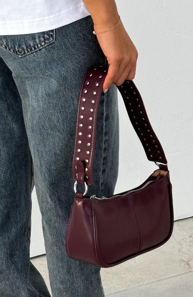 Sophia Shoulder Bag Burgundy Product Image