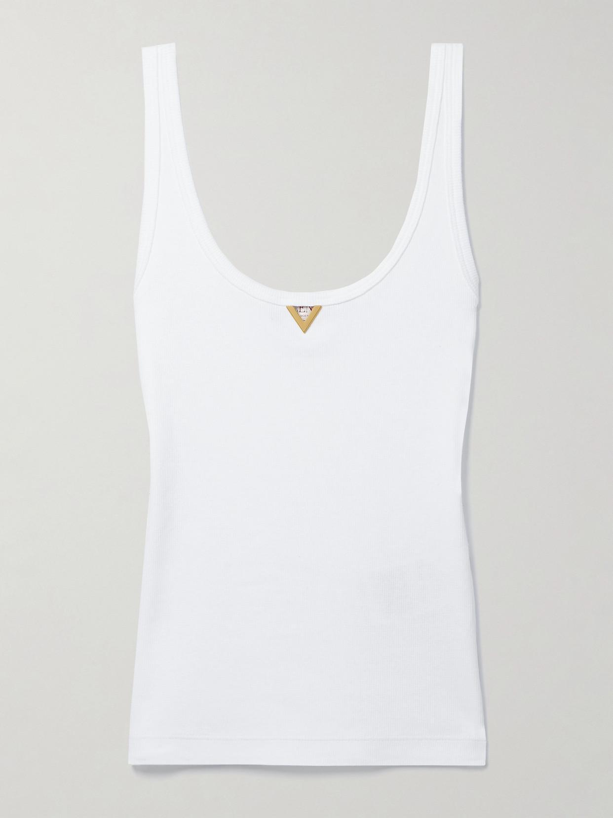 Vgold Tank Top In White Product Image