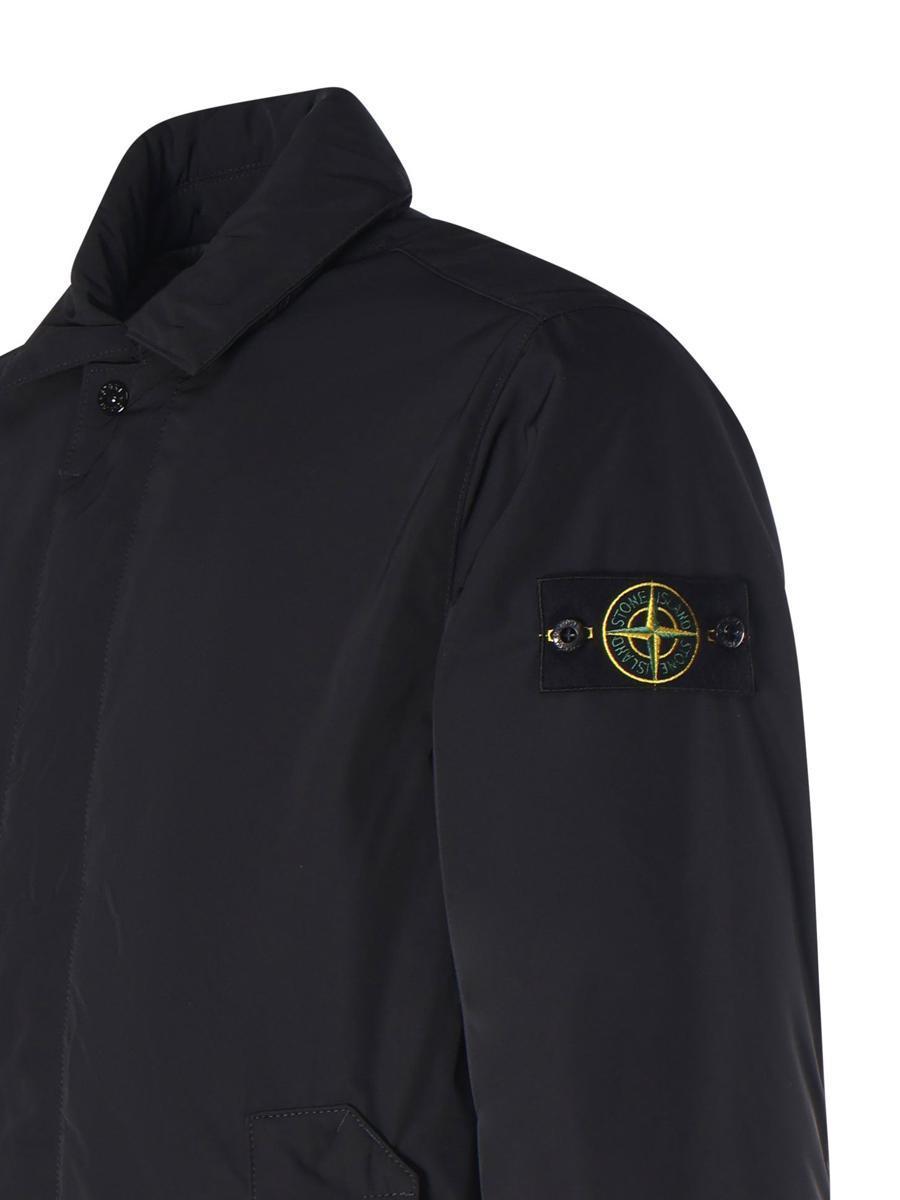 STONE ISLAND Jacket With Large Side Pockets In Blue Product Image