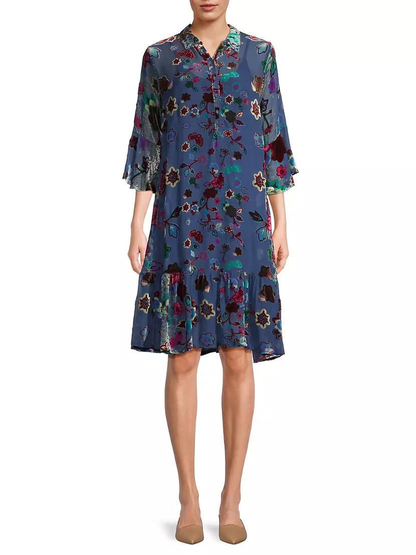 Eleon Flower Burnout Dress Product Image