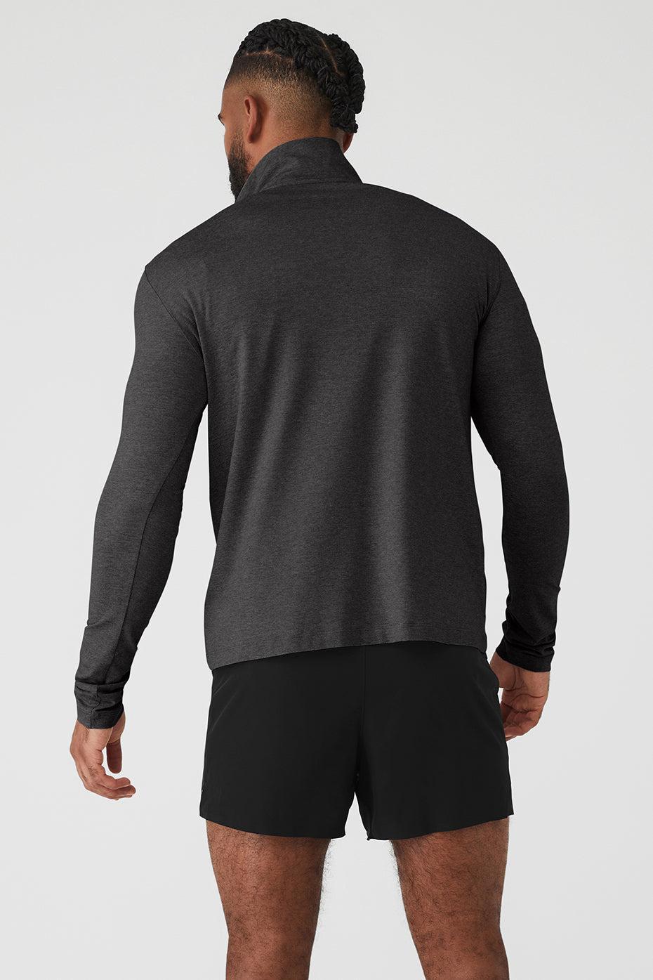 Conquer 1/4 Zip Reform Long Sleeve - Dark Heather Grey Male Product Image