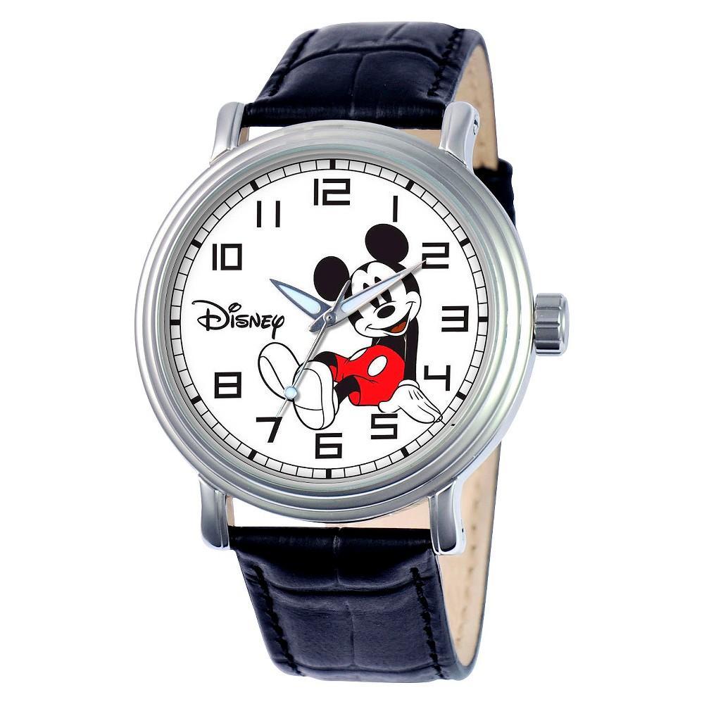 Mens Disney Mickey Mouse Vintage Watch - Black Product Image