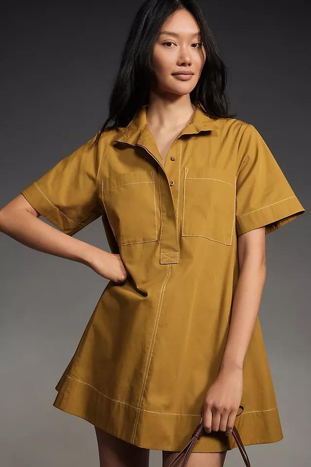 The Jeannie Short-Sleeve A-Line Mini Dress by Maeve Product Image