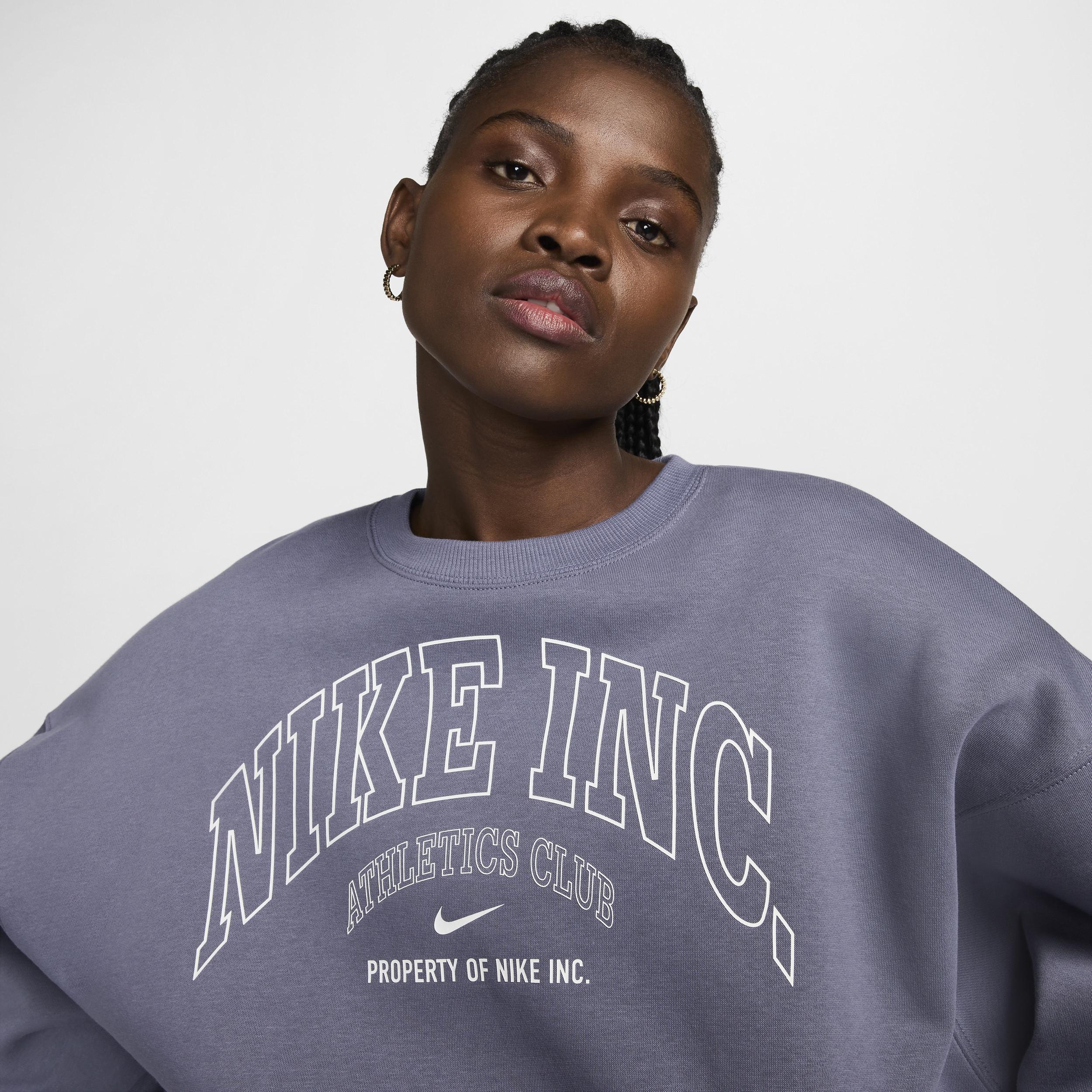 Womens Nike Sportswear Phoenix Fleece Over-Oversized Crew-Neck Sweatshirt Product Image