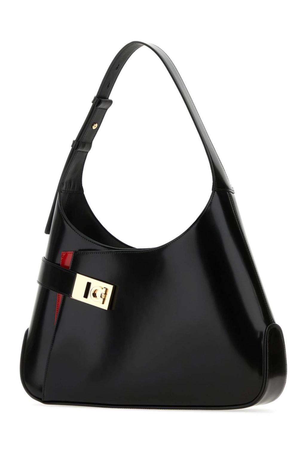 Arch Leather Hobo Bag In Black Product Image