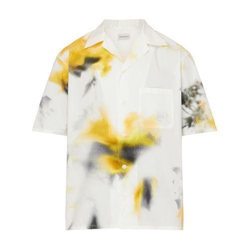 Oversized Shirt In White_yellow Product Image