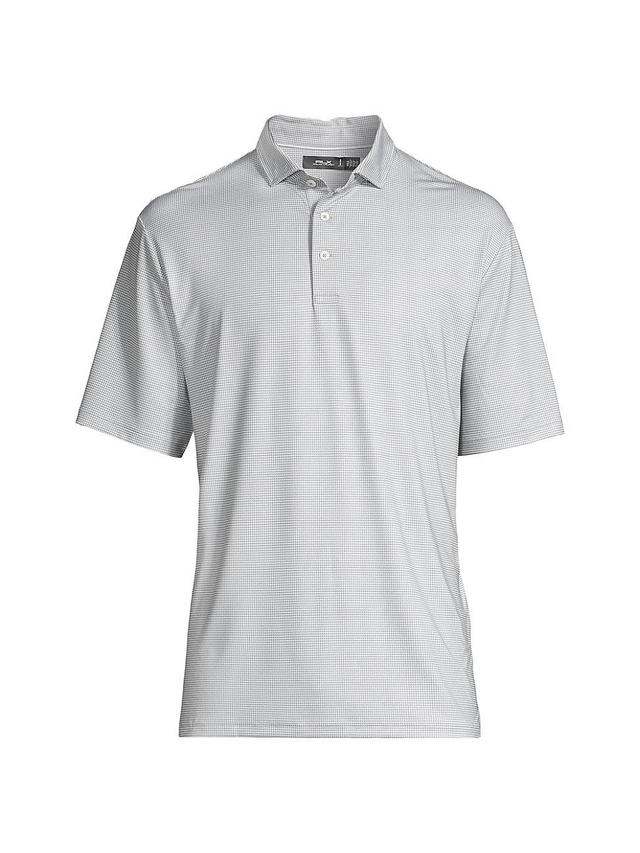 Mens Houndstooth Airflow Short-Sleeve Polo Product Image