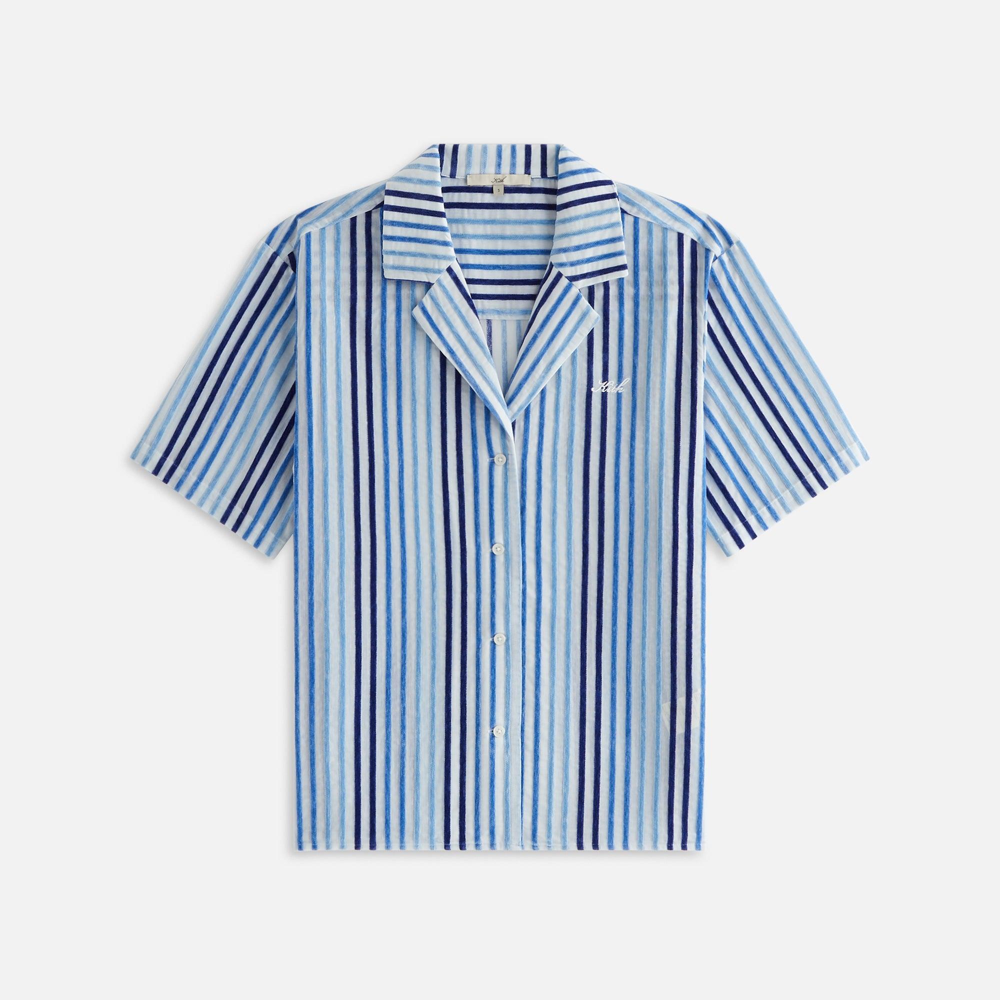 Kith Women Elena II Chenille Stripe Shirt - Cornflower Female product image