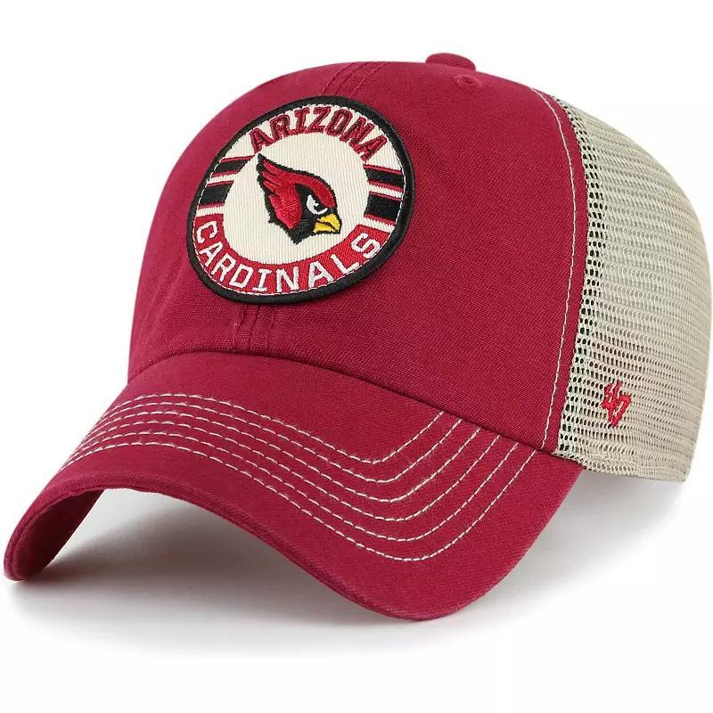 Mens 47 Cardinal/Natural Arizona Cardinals Notch Trucker Clean Up Adjustable Hat Product Image