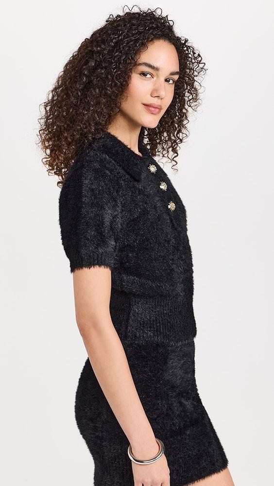 endless rose Fuzzy Jewel Sweater Top | Shopbop Product Image