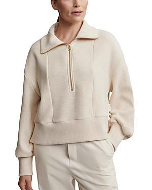 Varley Ramona 1/2 Zip (Oatmeal Marl) Women's Clothing Product Image