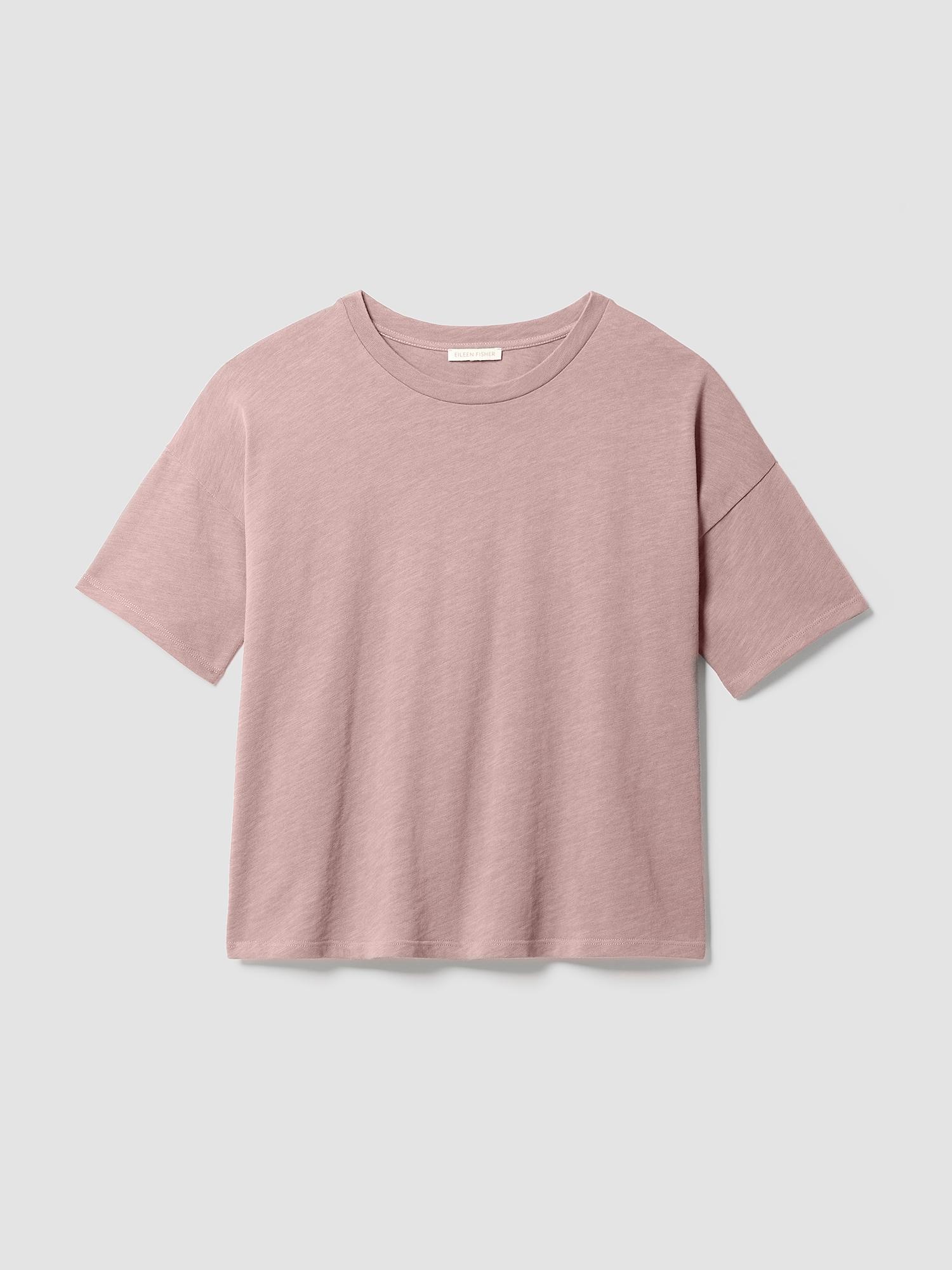 EILEEN FISHER Cozy Organic Cotton Slub Teefemale Product Image