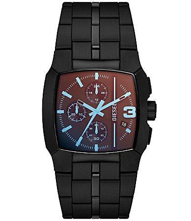 Diesel Mens Diesel Cliffhanger Chronograph Black Stainless Steel Bracelet Watch Product Image