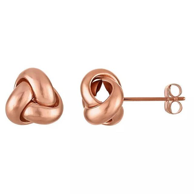 Giorgio di Vicenza 14k White Gold Love Knot Earrings, Womens, 14k Rose Gold Product Image