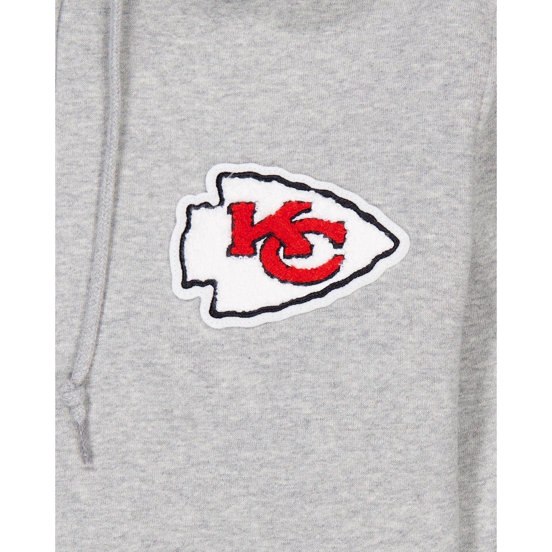 Kansas City Chiefs Gray Logo Select Full-Zip Hoodie Male Product Image