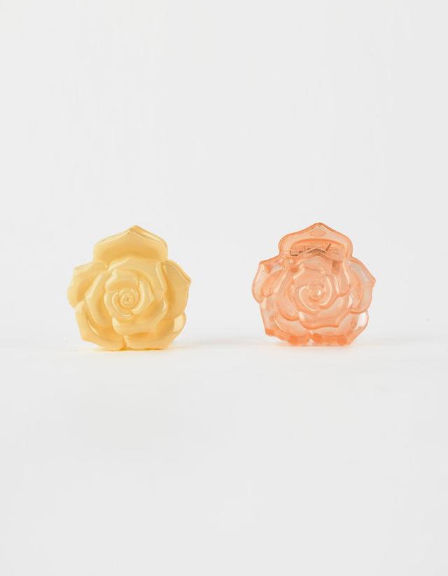 FULL TILT 2 Pack Rose Claw Hair Clips Product Image