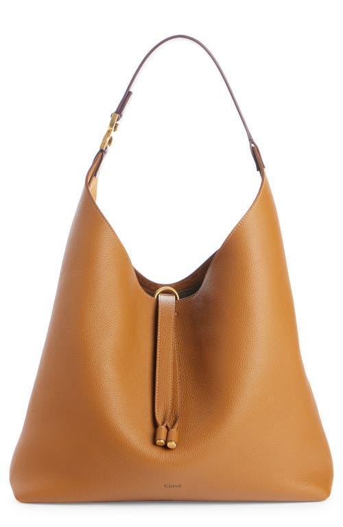 Chloe Marcie Hobo Bag Brown.. Product Image