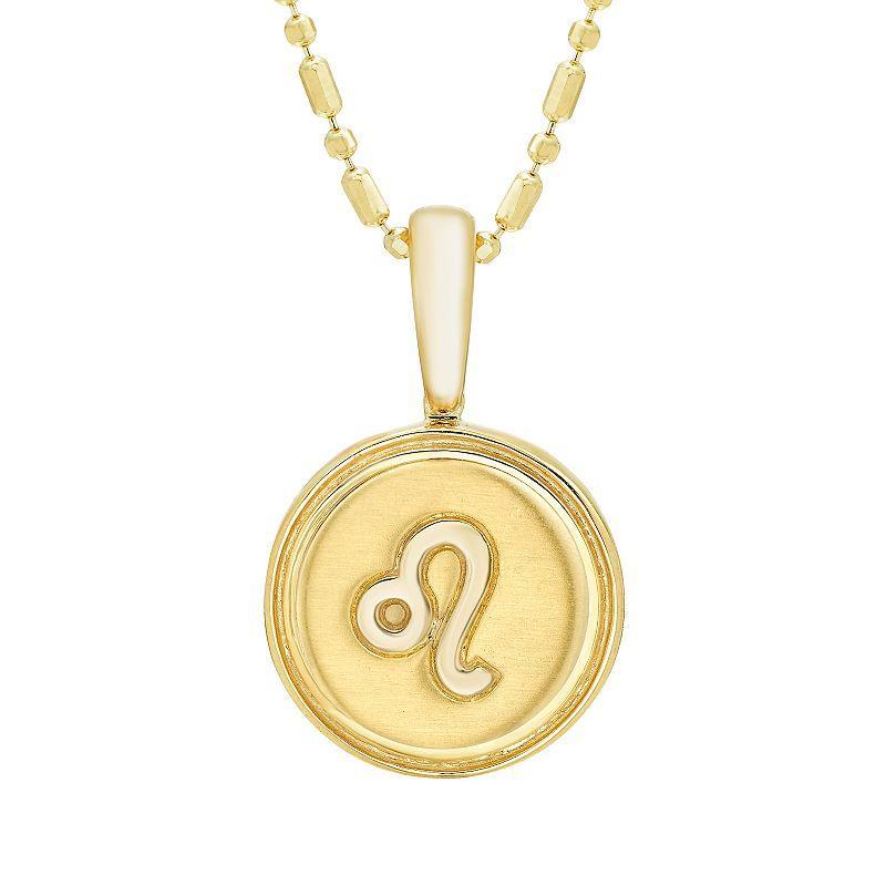 Its Personal 14k Gold Zodiac Leo Pendant Necklace, Womens Product Image