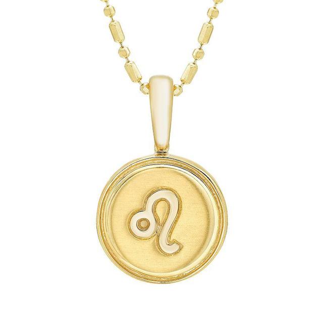 It's Personal 14k Gold Zodiac Leo Pendant Necklace, Women's, Size: 16-18" ADJ, Yellow - Size: 16-18" ADJ Product Image